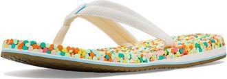 Sanuk Bubblecush Womens Sandals Citron : 10 B - Medium, Leather/Rubber