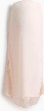 H&M MAMA Viskosejupe mit Spitzenbesatz - Orange