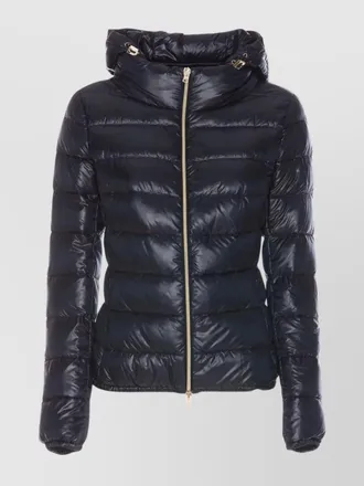 Herno high collar hooded down jacket