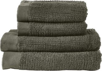 Zone Denmark Classic Set of 2 Bath Towels in Olive Green at Nordstrom