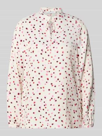 Eterna Regular Fit Bluse aus reiner Viskose mit Schl&uuml;sselloch-Ausschnitt in Rot, Gr&ouml;&szlig;e 34