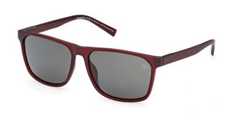 Timberland TB9312 Polarized 67D Mens Sunglasses Red Size 59