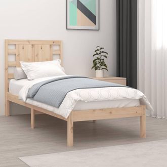 vidaXL Vidaxl - Estructura De Cama Sin Colch&oacute;n Madera Maciza De Pino 90x200 Cm