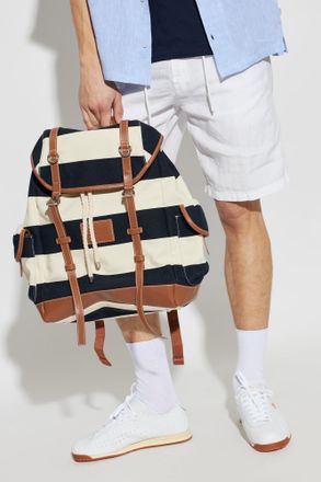 Paul & Shark Backpack With A Striped Pattern, Mens, Multicolour