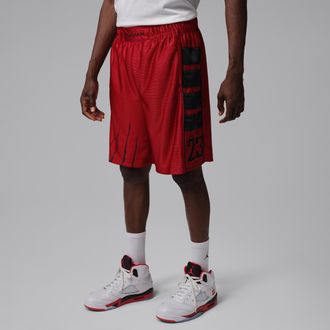Nike Jordan Mens Jordan Brooklyn Cat Scratch Black Cat Shorts in Red | IQ2157-636