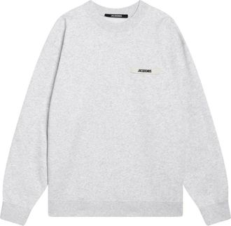 Jacquemus Le Sweatshirt Gros Grain - Heren - Sweatshirts - Grijs - S - Katoen - Hoodies & sweatvesten