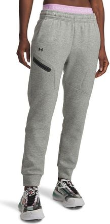 Under Armour Unstoppable Fleece Joggers in Mod Gray //Black at Nordstrom, Size 4X-Largel