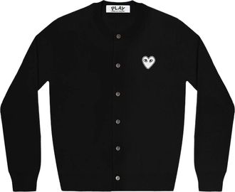 Comme Des Gar&ccedil;ons (WMNS) COMME des GARCONS PLAY Cardigan White heart Black AZ-N061-051-1