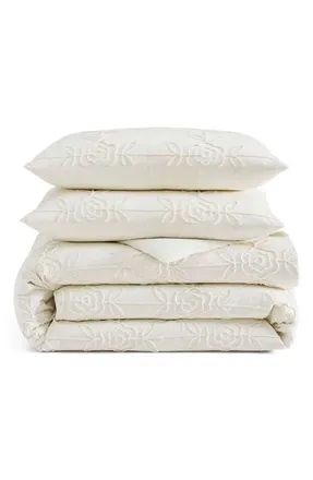 Peri Home Trellis Rose Comforter & Pillow Shams Set in Ivory at Nordstrom, Size Full/queen