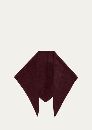 Fleurette Brushed Cashmere Triangle Wrap
