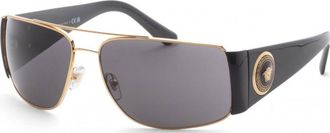 Versace Mens VE2163 63 100287 Sunglasses - Gold - One Size