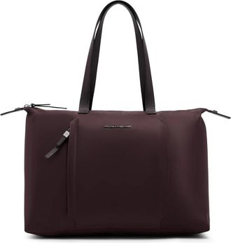 Piquadro Lyra Tote - Dames - Shoppers - Bruin - ONE Size - Leer - Tassen