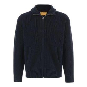 Guest In Residence Cashmere Corded Jacket - Heren - Cashmere truien - Blauw - L - Truien & Vesten