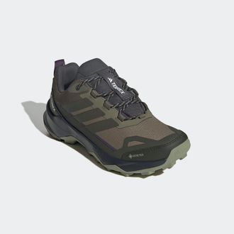 ADIDAS TERREX Wanderschuh ADIDAS TERREX TERREX SKYCHASER AX5 GORE-TEX, Damen, Gr. 38,5, olistr, ngtcar, tengrn, Synthetik, Textil, Schuhe Wanderschuh, wasserdicht