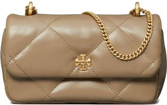 Tory Burch Taupe Kira Diamond Mini Shoulder Bag