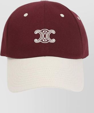 Celine triomphe richelieu cotton twill cap