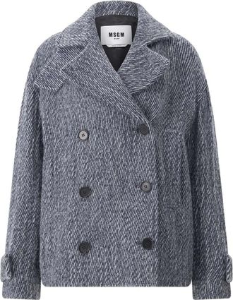 Msgm Giacca doppiopetto - - Jackets - Donna - Blu - S