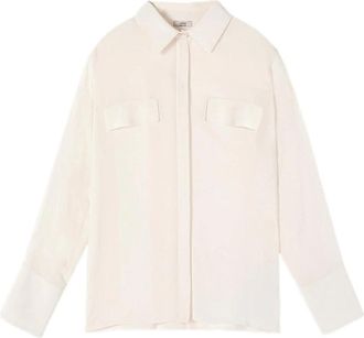 Oltre Viscose Blouse - Dames - Overhemden - Wit - XL - Overhemden