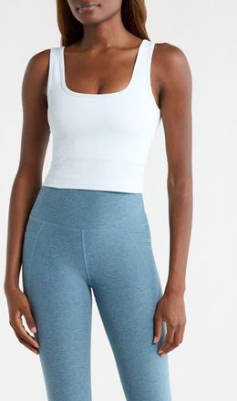 Beyond Yoga Keep it Cool Seamless Crop Tank in Morning Sky Blue at Nordstrom, Size X-Large