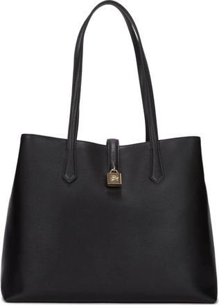 Karl Lagerfeld Tassen, Dames, Zwart, ONE Size, Leer, Tote Padlock Autograph M
