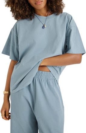 Vitamin A Coast Oversize Boyfriend T-Shirt in Dusk Blue at Nordstrom, Size X-Small