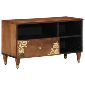 Berkfield Home Media Cabinet Honey brown Solid mango wood, Engineered wood
