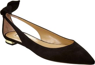 Aquazzura Deneuve Suede Flat