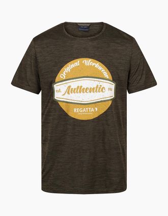 Regatta Mens Regatta Professional Mens Moisture Wicking T-Shirt - Green - Size: 44
