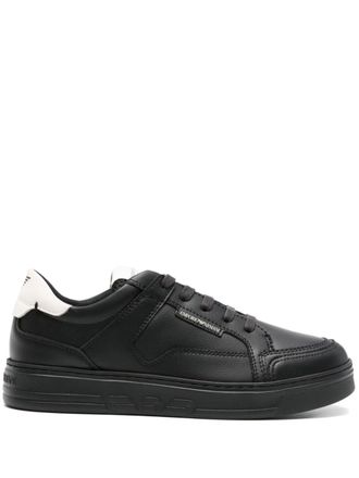 VIP【関税送料無料】希少 EMPORIO ARMANI SNEAKERS Leather sneakers with logo detail | Emporio Armani