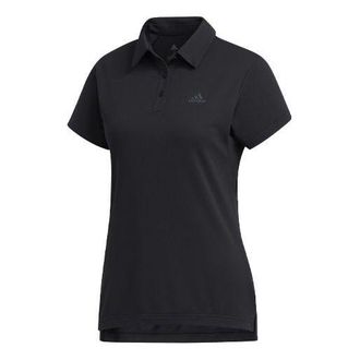 adidas (WMNS) adidas Tennis Sports Black Polo Shirt FK1385