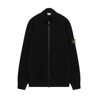 Stone Island Maglia RWS Cardigan - Heren - Truien - Zwart - Maat: L Wol