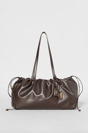 Alo Unwind Cinch Bag in Espresso Leather