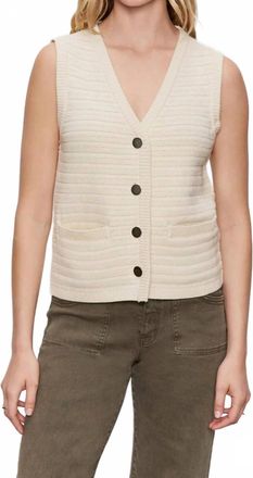 Sanctuary Textured Sweater Vest In Macrame