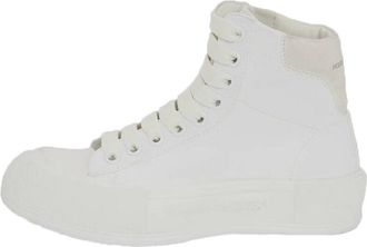 Alexander McQueen (WMNS) Alexander McQueen Deck High-Top Sneakers White 666381W4MV79000