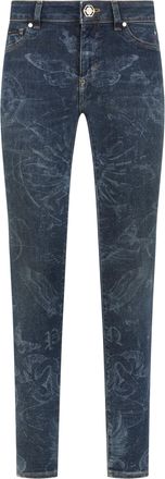 Philipp Plein Jeggings Butterfly Tattoo