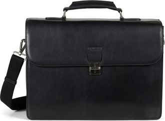 Howard London Tassen, Heren, Zwart, ONE Size, Leer, Klassieke Aktetas