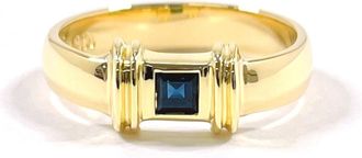 Tiffany & Co. Gold Blue Yellow Gold (18K) Band Ring (Pre-Owned)