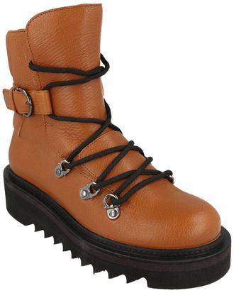 Ferragamo Elimo Lace-Up Leather Boot