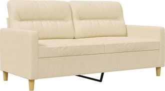 vidaXL Sof&aacute; De 2 Plazas De Tela Color Crema 140 Cm Vidaxl
