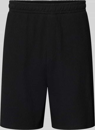 Tom Tailor Denim Relaxed Fit Sweatshorts aus reiner Baumwolle in Black, Gr&ouml;&szlig;e XXL