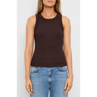 Michael Stars Gina Cotton & Modal Rib Tank in Java at Nordstrom, Size X-Small