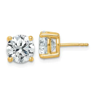 Diamond2Deal 14k Gold 5 ctw Lab Grown Diamond Stud Earrings