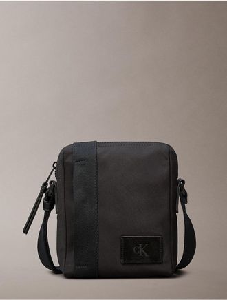 Calvin Klein Mens Canvas Reporter Bag - Black