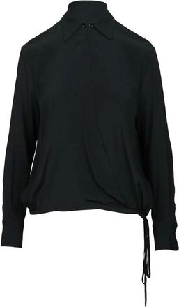 Semicouture Dames, Blouses & Shirts, Zwart, Maat: XS Zijde