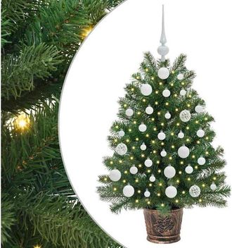vidaXL Árbol de Navidad artificial con 150 LED Verde 95 cm PE y PVC vidaXL