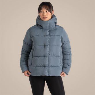 Craghoppers Womens Orla Hooded Jacket in Winter Sky - Sky Blue - Size 12 UK