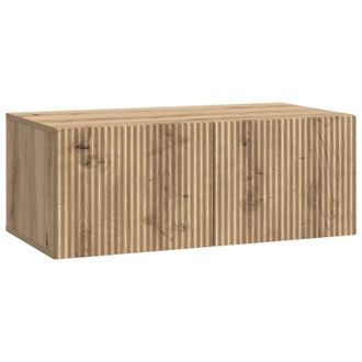 vidaXL Mueble Para Tv De Pared Roble Artesanal 78,5 X 41 X 30 Cm Vidaxl