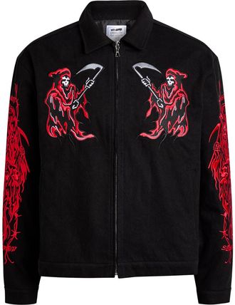 Warren Lotas Dueling Reaper Printed Jacket - Black - XL