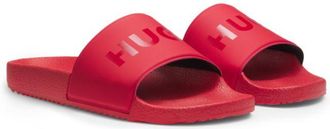 HUGO BOSS Italian-made slides with tonal logo