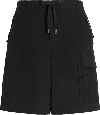 Dolce & Gabbana Korte Broeken, Heren, Zwart, L, Katoen, Waxed Faille Bermuda Shorts